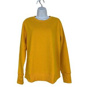 Tex Gear Womens Yellow Crewneck Sweatshirt Long Sleeve Pullover Medium